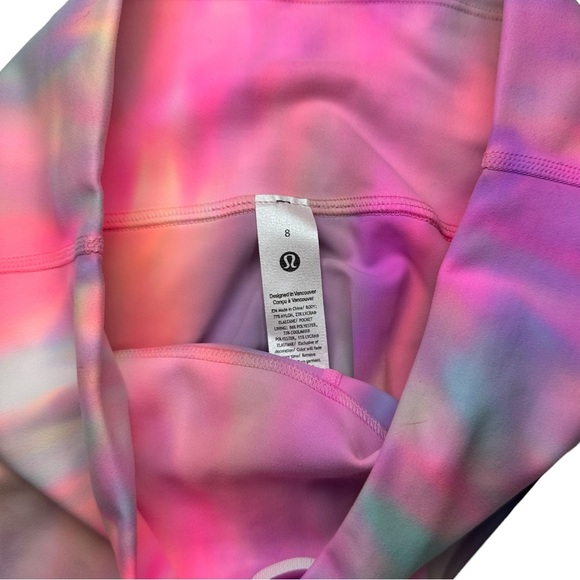 NWT 🍋Lululemon ✨Wunder Under High-Rise‎ Tight 25” Wash Psychedelic Size 8 RARE - Picture 10 of 12